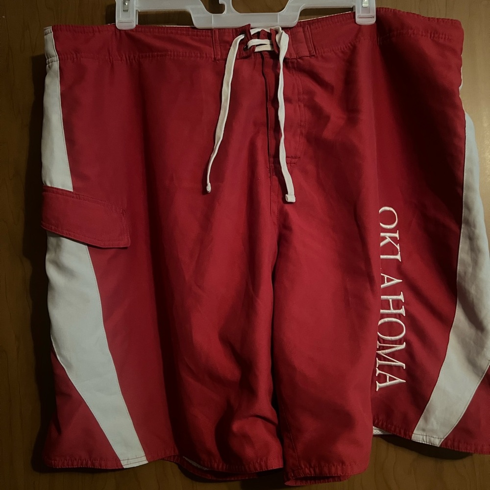 Oklahoma university swim trunks